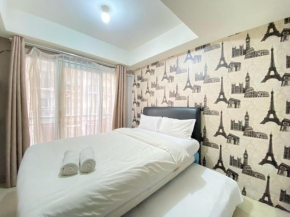 Homey Studio Furnished at Grand Asia Afrika Apartment By Travelio
